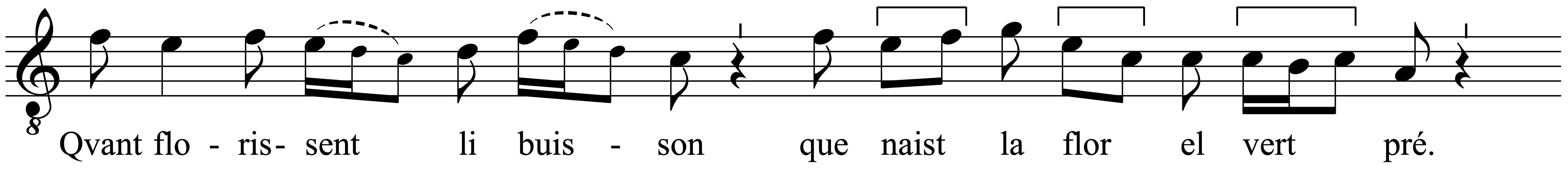 Work musical notation